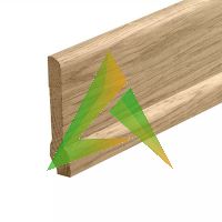 Плинтус из дуба Сапожок (евро)