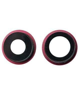 Стекло камеры (линза, объектив) для iPhone 12, 12 Mini в рамке (комплект 2шт)