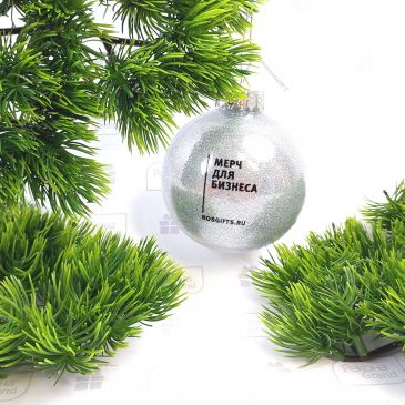 елочные шары с логотипом