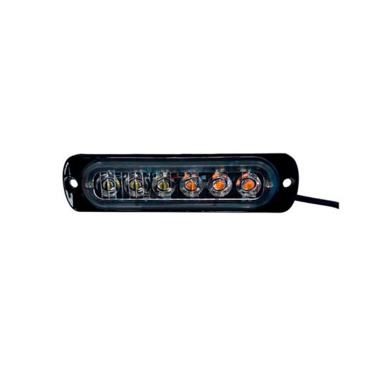 Светодиодная фара-вспышка стробоскоп бело-желтый мигающий 12-24V GB1567