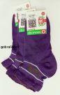 Носки женские фиолетовые "Линия здоровья лен+крапива" (ослабленная резинка)