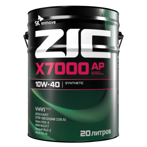 ZIC X7000 AP 10W-40, 20л