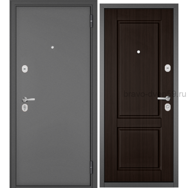 Классика Нео 70 Серебро/венге входная дверь в квартиру