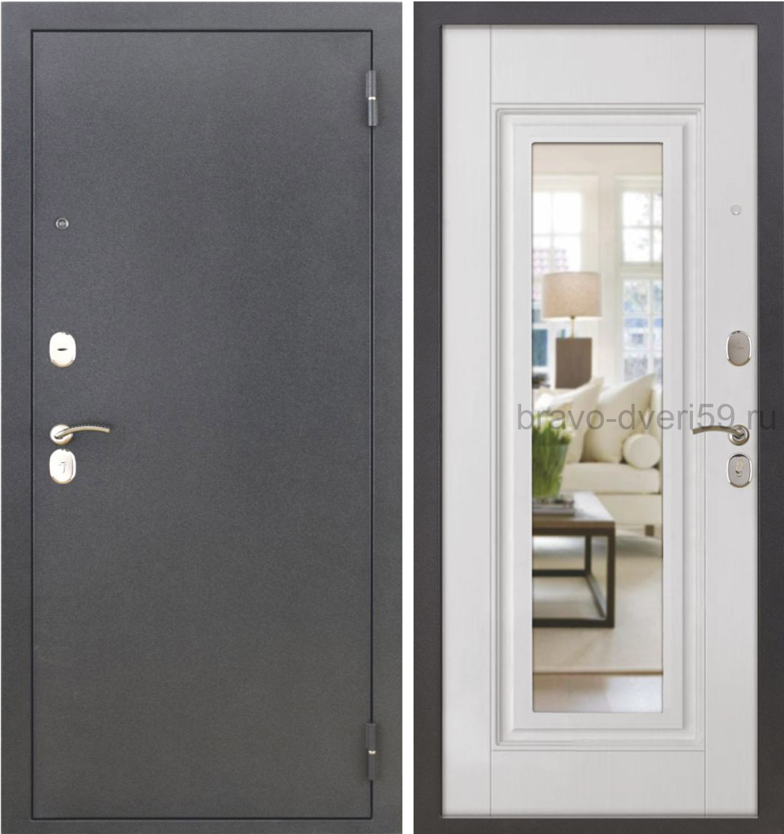 Нэо Мираж входная дверь с зеркалом