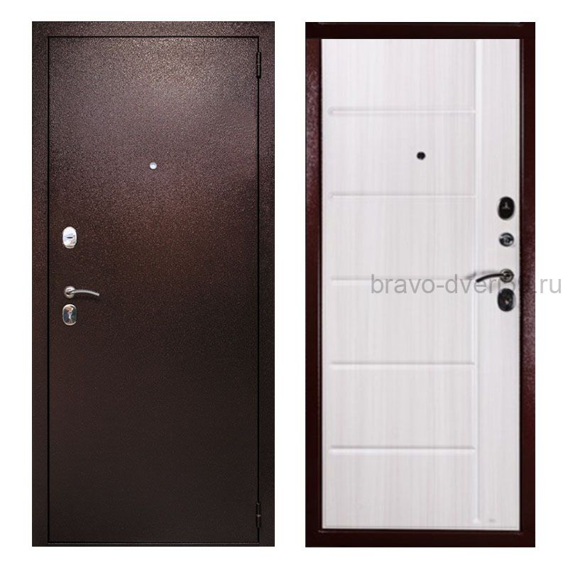 СТРАЖ 2K Стандарт Лиственница беж входная дверь