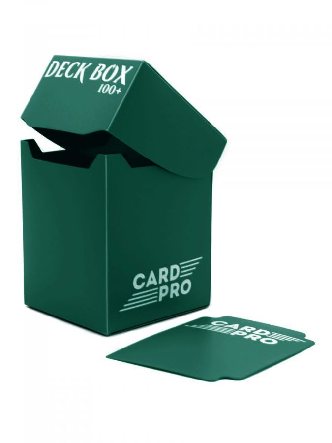 Пластиковая коробочка Card-Pro - Зелёная (100+ карт)