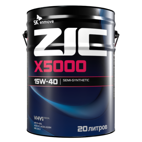 ZIC X5000 15W-40, 20л