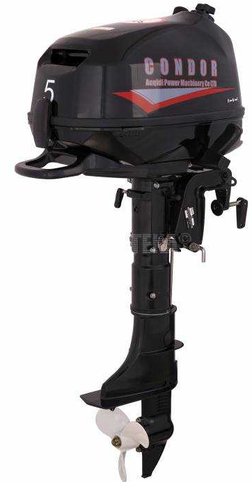 Лодочный мотор Condor F5HS без бака 12 л.