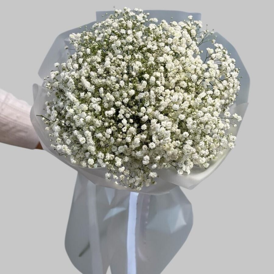 Букет белой гипсофилы "Романтика"