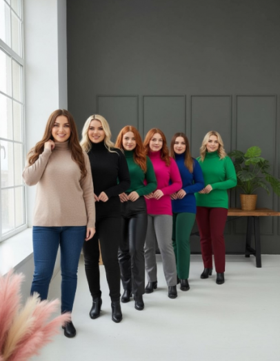 Водолазка женская р-р 52-62, 51327