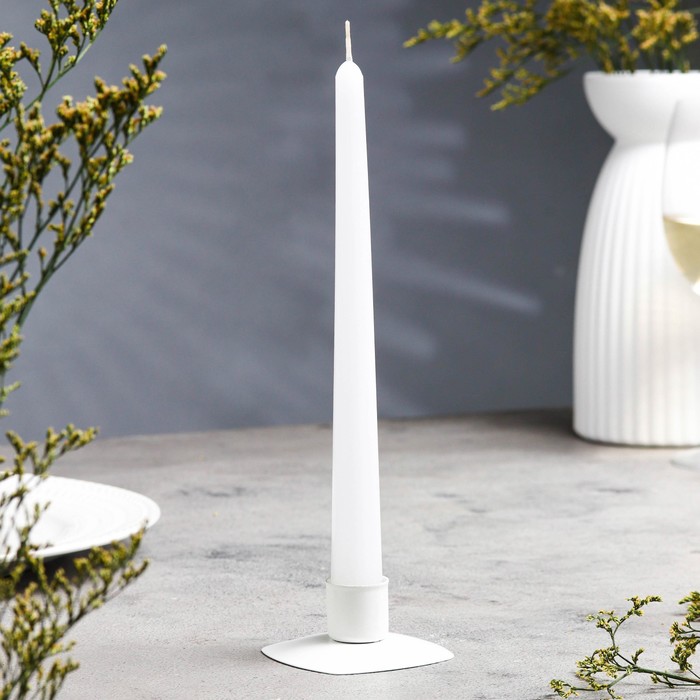 Свеча античная, 2.3×24.5 см, 5 ч, 55 г, белая