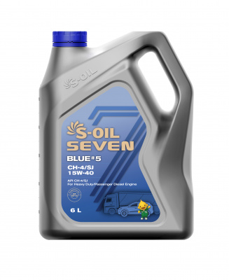 S-OIL 7 BLUE #5 CH-4/SJ 15W-40, 6л