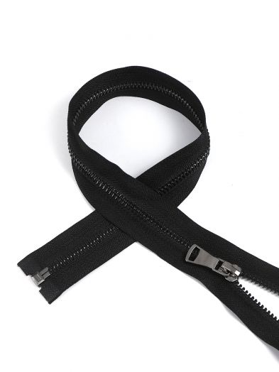 Молния MaxZipper  №5  металлическая шлифованное звено, ЧЕРНЫЙ НИКЕЛЬ / черный. разная длина (BLN5.F322.01)