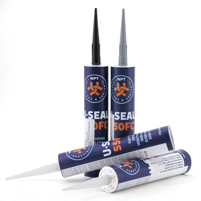 U-Seal Быстросохнущий полиуретановый эластичный клей - герметик, 550FC белый