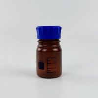 Банка для реактивов Labdevices GL45, 100 мл, полипропилен, темная, с синей винтовой крышкой