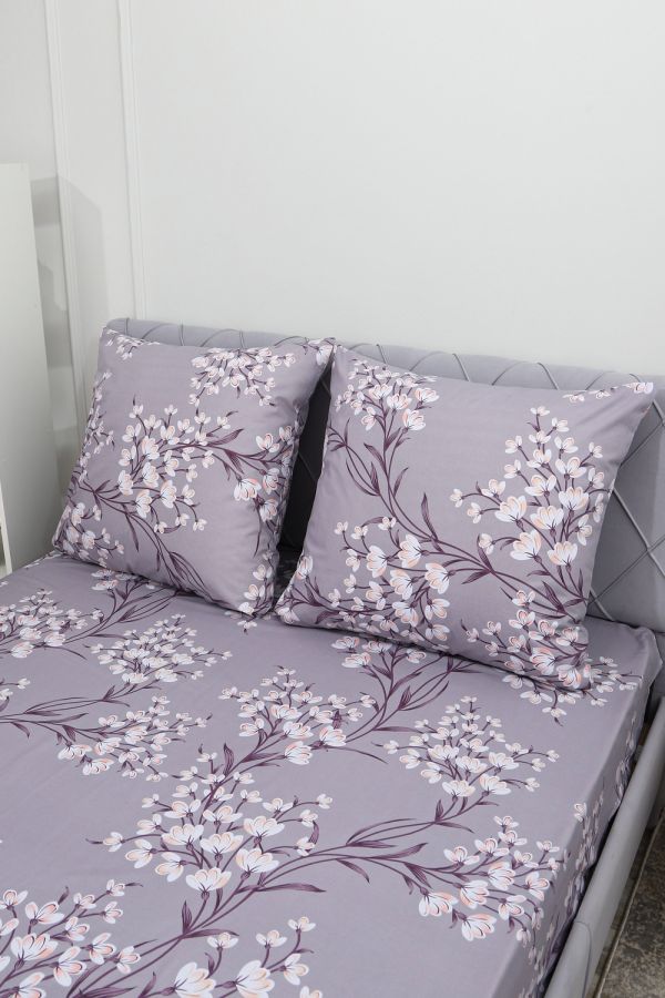 Наволочка поплин Виола [серый]