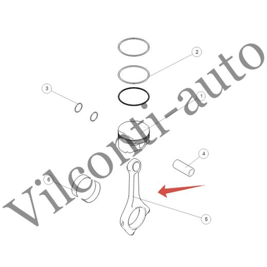 ШАТУН ДВИГАТЕЛЯ TANK 500 1004200XEZ01 100% ОРИГИНАЛ