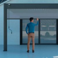 Защитный экран от ветра и солнца (ручное управление)