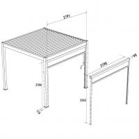 Защитный экран от ветра и солнца (ручное управление)
