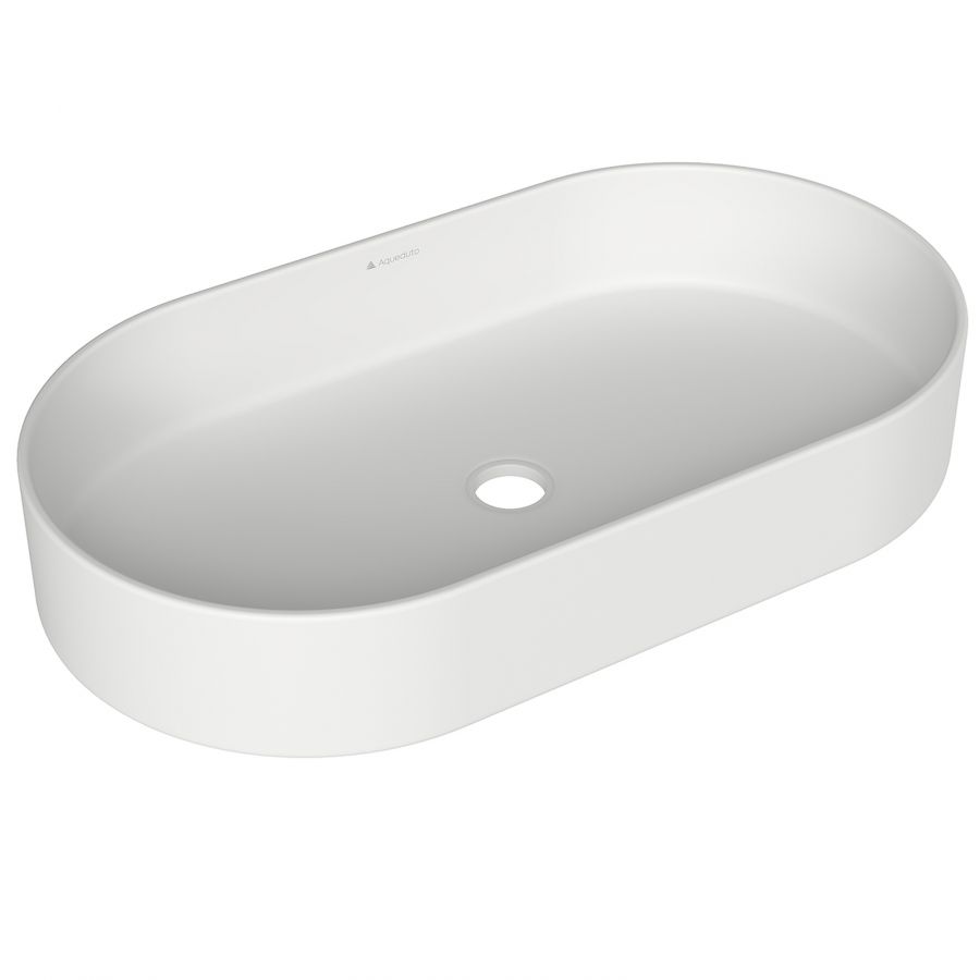 Aqueduto ESPIRAL Раковина накладная овальная 390*600, белый матовый