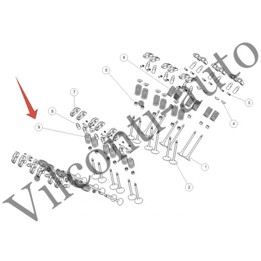ПРУЖИНА ВПУСКНОГО КЛАПАНА TANK 500 1007016XEZ01 100% ОРИГИНАЛ
