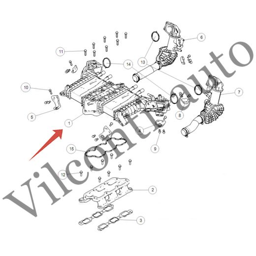 КОЛЛЕКТОР ВПУСКНОЙ В СБОРЕ TANK 500 1008100XEZ01 100% ОРИГИНАЛ