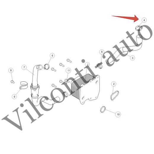 ХОМУТ ВОДЯНОЙ ТРУБКИ ВЫПУСКНОЙ TANK 500 09820053 100% ОРИГИНАЛ