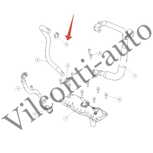 ХОМУТ ШЛАНГА ВЕНТИЛЯЦИИ КАРТЕРА TANK 500 09820022 100% ОРИГИНАЛ