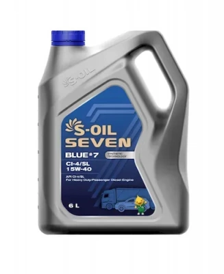 S-OIL 7 BLUE #7 CI-4/SL 15W-40, 6л