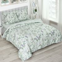 «Муза» (DE LUXE с простынью на резинке) постельное белье Поплин Евро