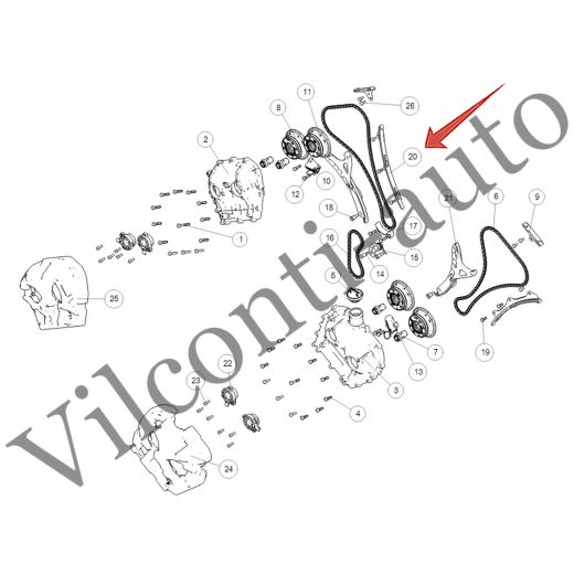 УСПОКОИТЕЛЬ ЦЕПИ ГРМ БОКОВОЙ TANK 500 1021420XEZ01 100% ОРИГИНАЛ