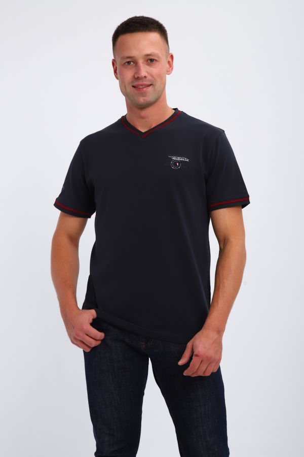 Футболка мужская 059 [темно-синий]