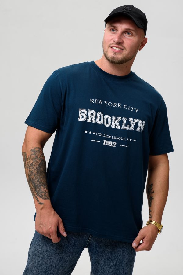 Футболка мужская 8503/1 [изумруд+бруклин]