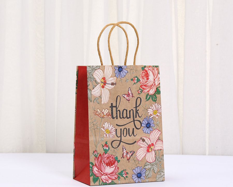 Набор крафт-пакетов подарочных 2  шт [желтый/красный]