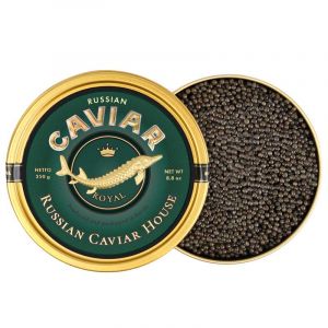 Черная икра русского-сибирского осетра Роял Русский Икорный Дом 250 г - Россия