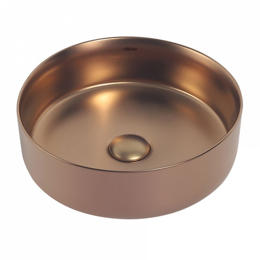 Раковина накладная ABBER Bequem AC2108MRG Розовое Золото
