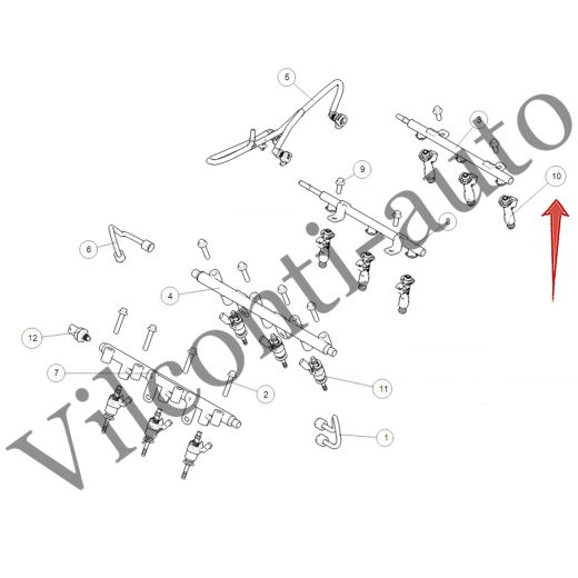 ФОРСУНКА ТОПЛИВНАЯ ВЫСОКОГО ДАВЛЕНИЯ TANK 500 1100230XEZ01 100% ОРИГИНАЛ