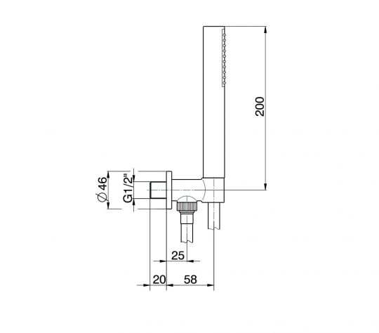 Душевая лейка Flaminia FL2561 схема 2