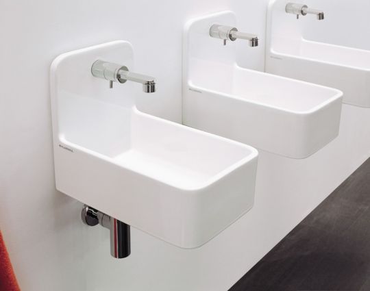 Подвесная раковина Flaminia Miniwash 25 Wall Hung Basin 40х25 схема 3