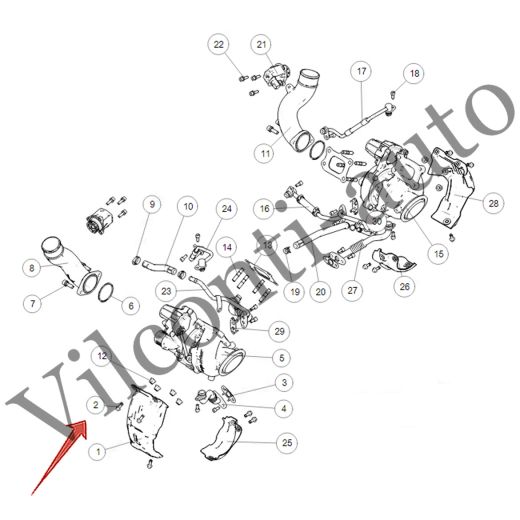 БОЛТ С ШЕСТИГРАННОЙ ГОЛОВКОЙ И ФЛАНЦЕМ TANK 500 Q1840616FDE 100% ОРИГИНАЛ