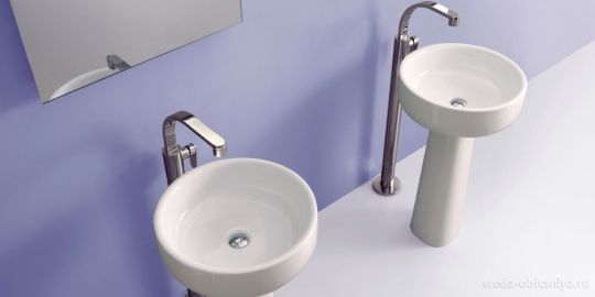 Накладная раковина Flaminia Bonola 50 Countertop Or Suitable For Pedestal Basin 50х50 схема 7