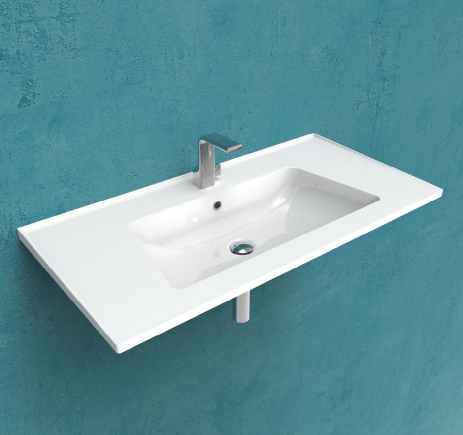 Изображение Подвесная раковина Flaminia Bloom 105 Wall Hung - For Furniture Console 107х515