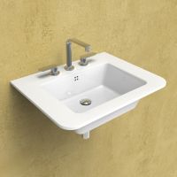 Подвесная раковина Flaminia Volo 66 Countertop - Wall Hung Basin 66х52 схема 1
