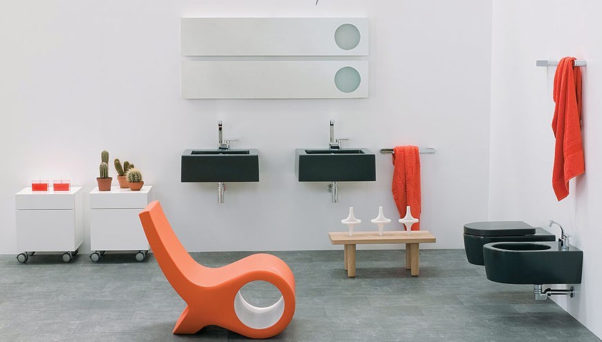 Подвесная раковина Flaminia Acquagrande 60 60х56х20 см ФОТО