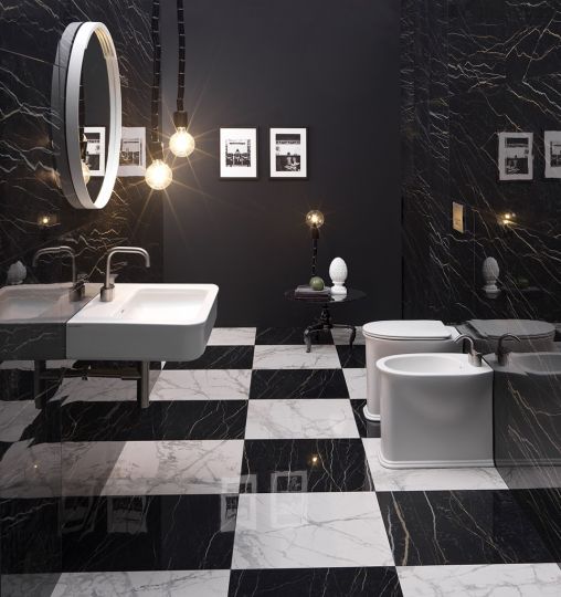 Напольный приставной унитаз Flaminia Madre Plus Goclean Back To Wall WC схема 6