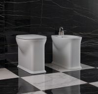 Напольный приставной унитаз Flaminia Madre Plus Goclean Back To Wall WC схема 7