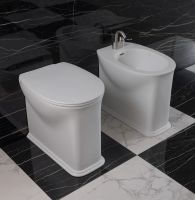 Напольный приставной унитаз Flaminia Madre Plus Goclean Back To Wall WC схема 8