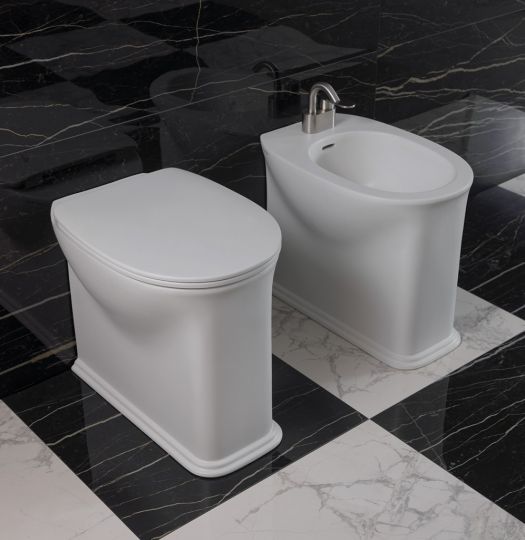 Напольный приставной унитаз Flaminia Madre Plus Goclean Back To Wall WC схема 8