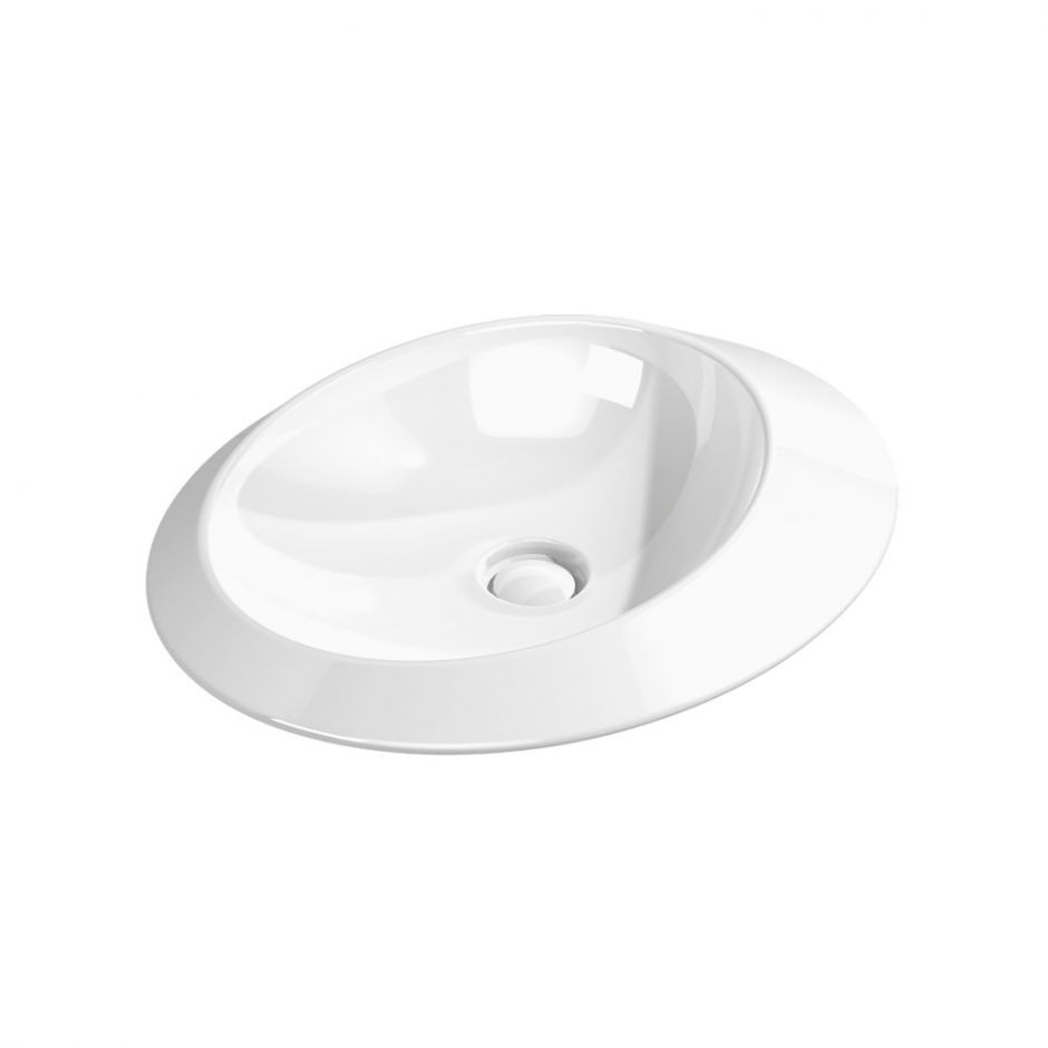 Накладная раковина Flaminia Spire 58 глянцевая whiteSP58A 58х46