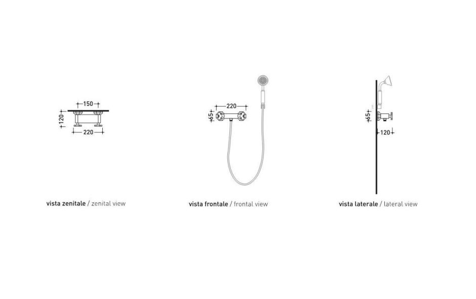 Смеситель Flaminia Evergreen Shower Mixer ФОТО